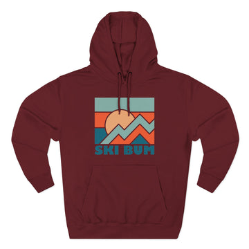 Ski Bum Hoodie - Retro Mountain Unisex Sweatshirt