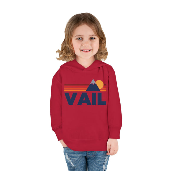 Vail, Colorado Toddler Hoodie - Unisex Mountain Vail Pullover Sweatshirt, Kids Hooded Jumper, Colorado Souvenir
