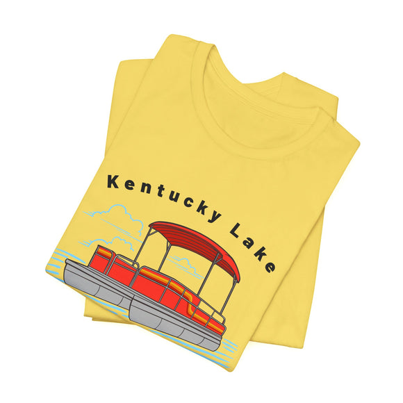 Kentucky Lake T Shirt - Retro Pontoon Boat Kentucky Lake Tee