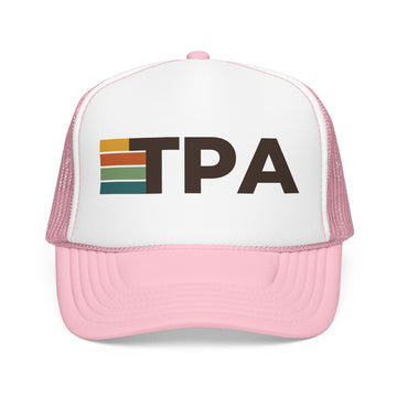 Buy light-pink-white Tampa, Florida Trucker Hat - TPA retro cap