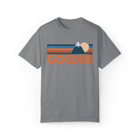 Buy grey Golden, Colorado Graphic Tee, Comfort Colors Retro Unisex Golden T shirt, Mountain Adventure Shirt