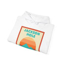 Jackson Hole, Wyoming Mountain Sun Hoodie - Unisex Hooded Sweatshirt, Travel Sweatshirt, Sunset-18