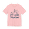 Montana Graphic Tee - Mountain Illustration Montana T Shirt
