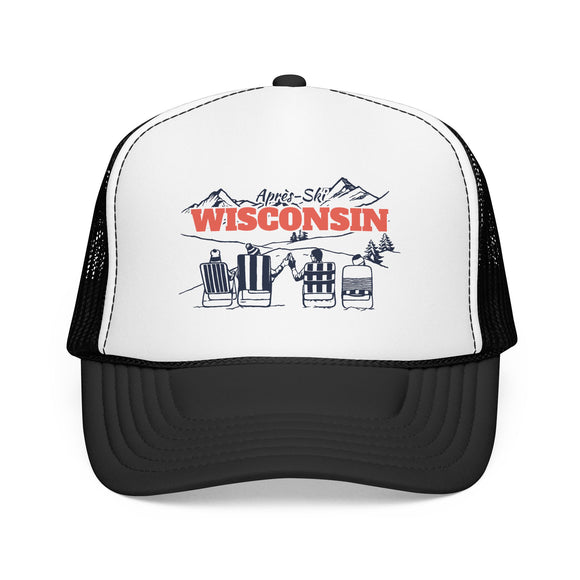 Wisconsin Après-ski Trucker Hat — Foam Mesh Cap