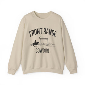 Front Range, Colorado Sweatshirt - Mountain Cowgirl Graphic Crewneck - 0