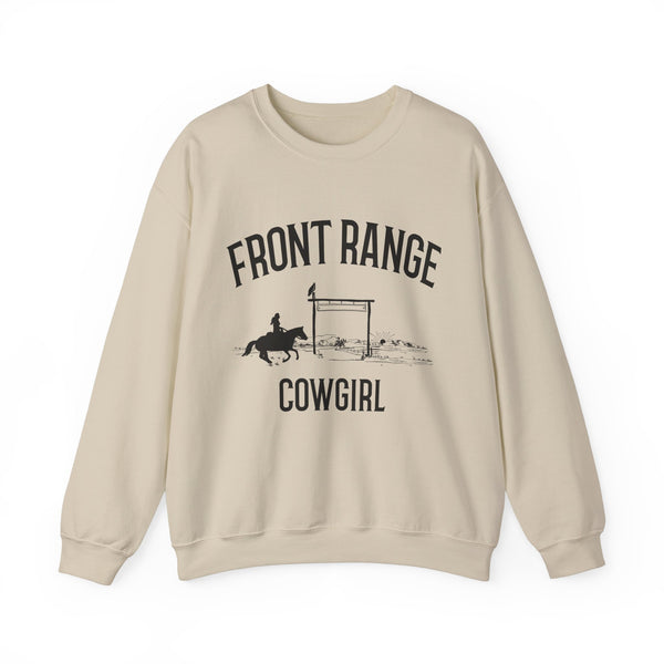 Front Range, Colorado Sweatshirt - Mountain Cowgirl Graphic Crewneck