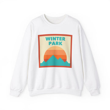 Retro Winter Park, Colorado Sweatshirt, Mountain Sun Design, Unisex Crewneck, Gift for Outdoorsy Friends, Vintage Jumper