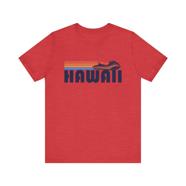 Hawaii T Shirt - Retro Jetski PWC Graphic Hawaii Tee