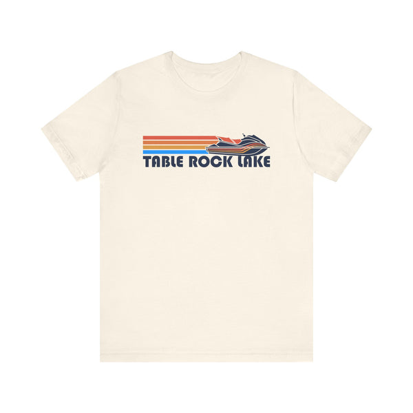 Table Rock Lake, Missouri T Shirt - Retro Jetski PWC Graphic Tee