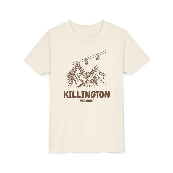 Killington, Vermont Youth T-Shirt — Vintage Gondola Ski Mountain Tee