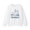 Washington Sweatshirt - Mountain Illustration Graphic Crewneck