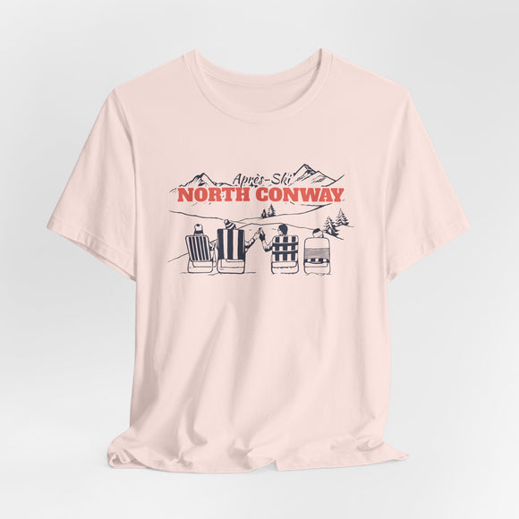 North Conway, New Hampshire Après-ski T-Shirt - Vintage Mountain Graphic Tee