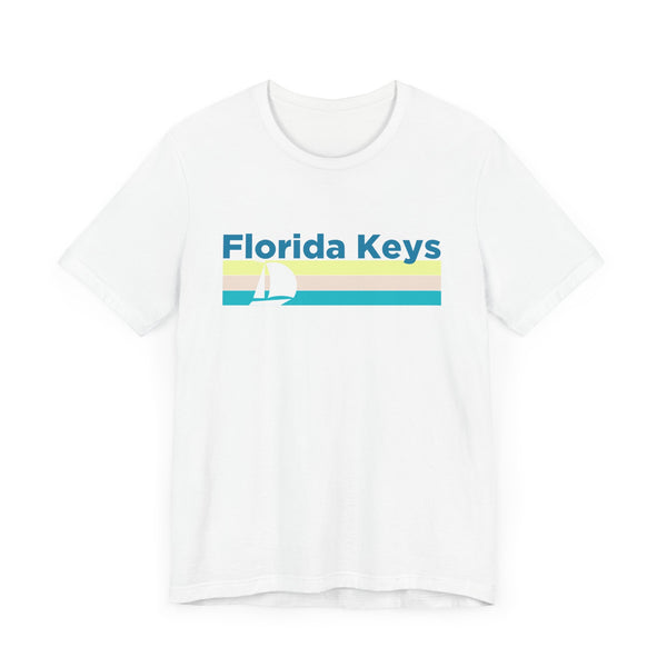Florida Keys, Florida T Shirt - Sailboat Graphic Tee