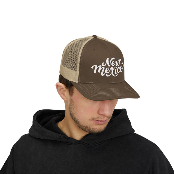 New Mexico Snapback Trucker Cap - Embroidered New Mexico Hat