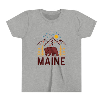 Buy athletic-heather Maine Youth T-Shirt - Unisex Kids Maine Shirt
