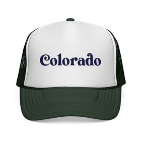 Buy dark-green Colorado Retro Mountains Trucker Hat