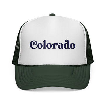 Buy dark-green Colorado Retro Mountains Trucker Hat