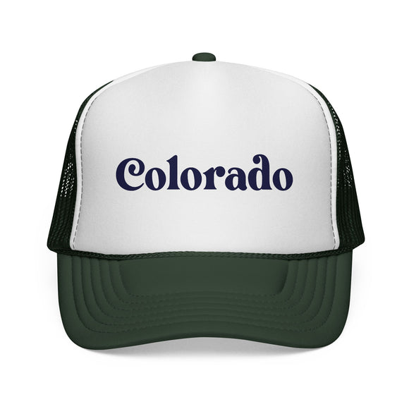 Colorado Retro Mountains Trucker Hat