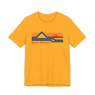 Buy gold New Mexico T-Shirt - Sunset Mountain