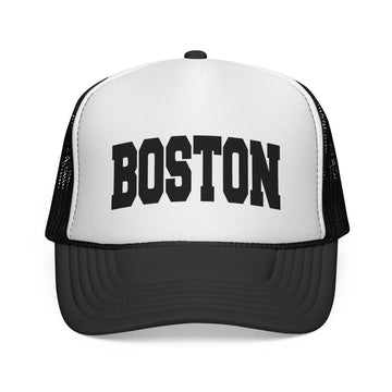 Boston, Massachusetts Collegiate Style Trucker Hat - 0