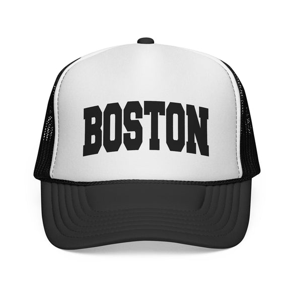 Boston, Massachusetts Collegiate Style Trucker Hat