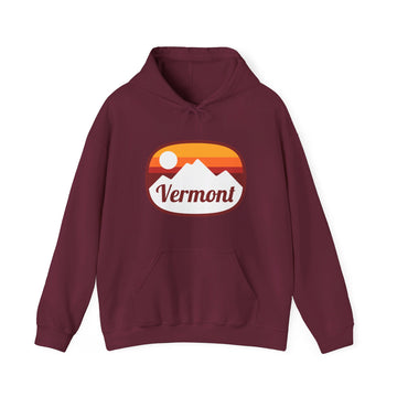 Vermont Hoodie - Retro Ombre Unisex Vermont Hoodie Sweatshirt - 0