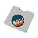 Seattle, Washington Toddler Sweatshirt - Retro Seattle Toddler Crewneck Sweatshirt-9
