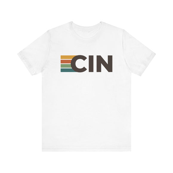 Cincinnati, Ohio tee - CIN t shirt retro stripes