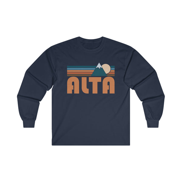 Alta, Utah Long Sleeve Shirt - Retro Unisex Alta Long Sleeve Tee