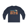 Alta, Utah Long Sleeve Shirt - Retro Unisex Alta Long Sleeve Tee