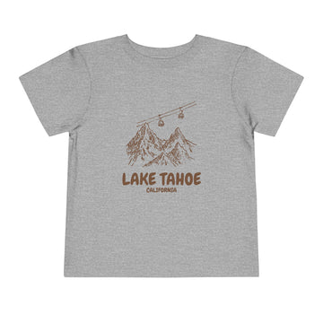 Buy athletic-heather Lake Tahoe, California Toddler T-Shirt — Vintage Gondola Ski Mountain Tee
