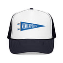 Minneapolis, Minnesota Pennant Trucker Hat — Retro Flag Foam Cap-4