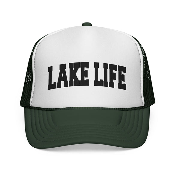 Lake Life Retro Collegiate Style Trucker Hat