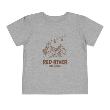 Buy athletic-heather Red River, New Mexico Toddler T-Shirt — Vintage Gondola Ski Mountain Tee