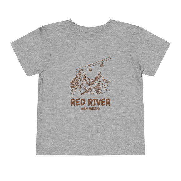 Red River, New Mexico Toddler T-Shirt — Vintage Gondola Ski Mountain Tee