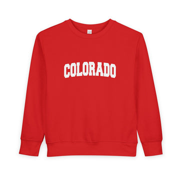 Buy red Colorado Toddler Sweatshirt - Colorado Toddler Crewneck Sweatshirt