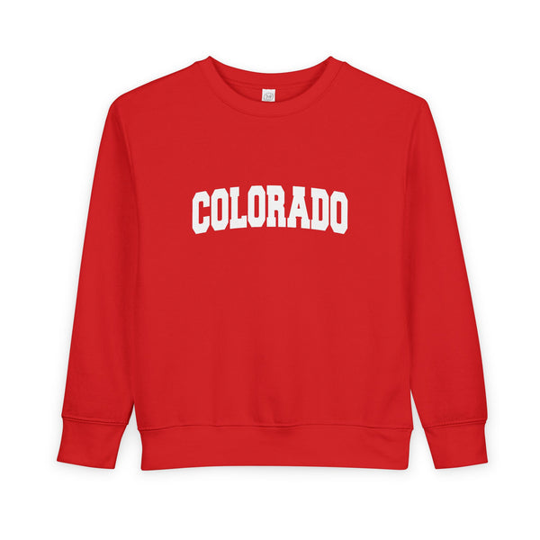 Colorado Toddler Sweatshirt - Colorado Toddler Crewneck Sweatshirt