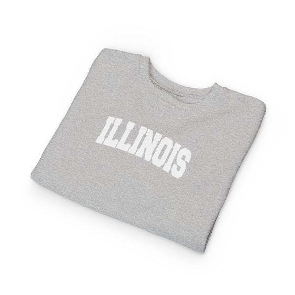 Illinois Toddler Sweatshirt - Illinois Toddler Crewneck Sweatshirt
