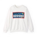 Boulder, Colorado Sweatshirt - Mountain Graphic Crewneck-1