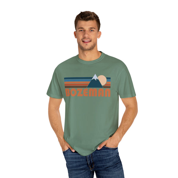 Bozeman, Montana Graphic Tee, Comfort Colors Retro Unisex Bozeman T shirt, Mountain Adventure Shirt