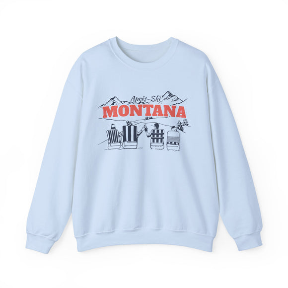 Montana Sweatshirt Après-Ski Crewneck - Mountain Ski Lodge Design