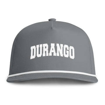 Buy granite Durango, Colorado Embroidered Rope Hat - Vintage Sunwashed Rope Cap, Comfort Colors