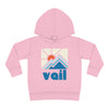 Vail, Colorado Toddler Hoodie - Minimal Style Unisex Vail Toddler Sweatshirt