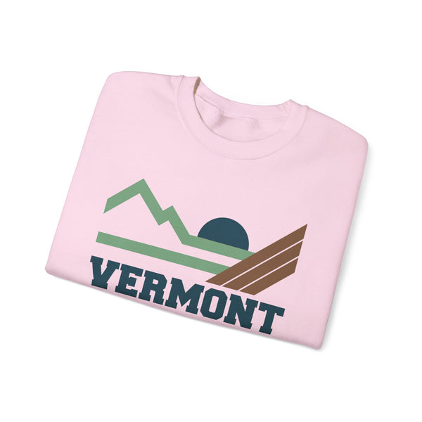 Vermont Sweatshirt - Mountain Vermont Crewneck Sweatshirt