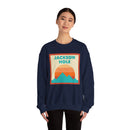 Retro Jackson Hole, Wyoming Sweatshirt, Mountain Sun Design, Unisex Crewneck, Gift for Outdoorsy Friends, Vintage Jumper-14
