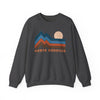 North Carolina Sweatshirt Retro Mountains, North Carolina Unisex Graphic Crewneck