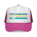 Fort Lauderdale, Florida Retro Sailboat Trucker Hat-3