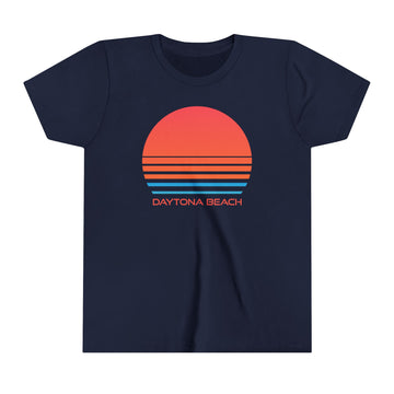 Daytona Beach, Florida Youth Shirt - Retro 80s Daytona Beach Kid's T-Shirt - 0