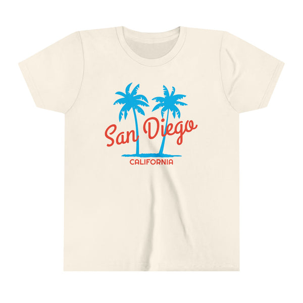 San Diego, California Youth Shirt - Retro Palm Tree San Diego Kid's T-Shirt