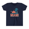 Miami, Florida Youth Shirt - Retro Palm Tree Miami Kid's T-Shirt